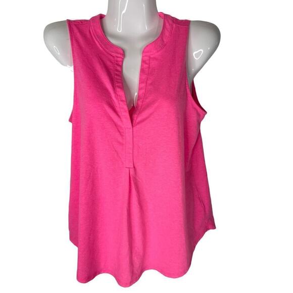 Lilly Pulitzer Raisa Sleeveless‎ Tank Top in Pink Tropics XS - Picture 1 of 6